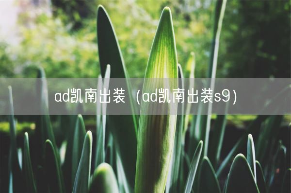 ad凯南出装（ad凯南出装s9）(图1)