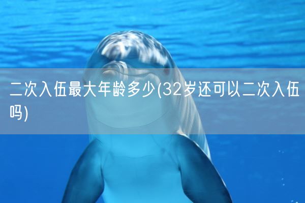 二次入伍最大年龄多少(32岁还可以二次入伍吗)(图1) 二次入伍最大年龄多少(32岁还可以二次入伍吗)(图1)