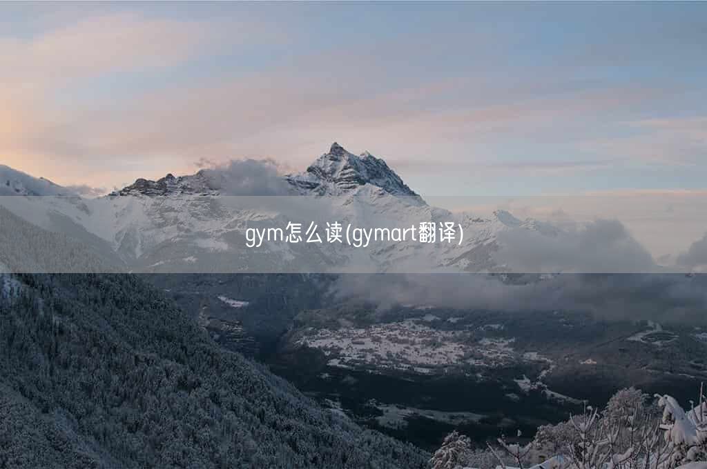 gym怎么读(gymart翻译)(图1)