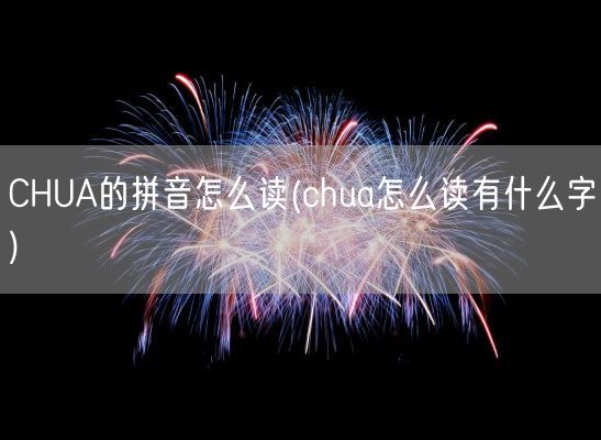 CHUA的拼音怎么读(chua怎么读有什么字)(图1)