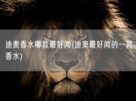 迪奥香水哪款最好闻(迪奥最好闻的一款香水)(图1)