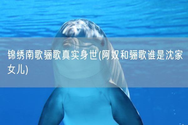 锦绣南歌骊歌真实身世(阿奴和骊歌谁是沈家女儿)(图1) 锦绣南歌骊歌真实身世(阿奴和骊歌谁是沈家女儿)(图1)