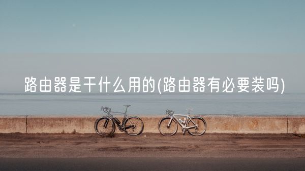 路由器是干什么用的(路由器有必要装吗)(图1) 路由器是干什么用的(路由器有必要装吗)(图1)