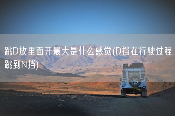 跳D放里面开最大是什么感觉(D挡在行驶过程跳到N挡)(图1)