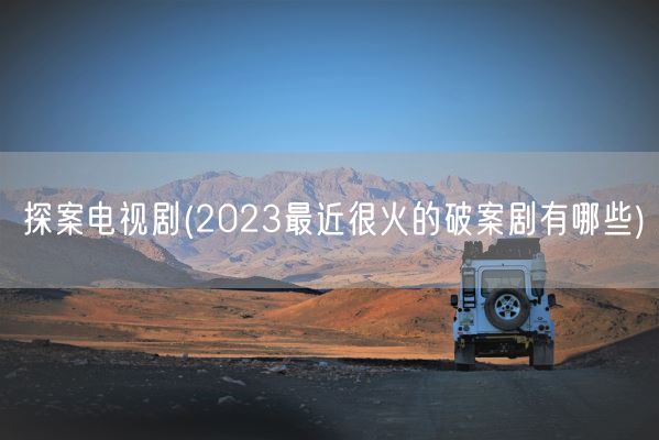 探案电视剧(2023最近很火的破案剧有哪些)(图1) 探案电视剧(2023最近很火的破案剧有哪些)(图1)