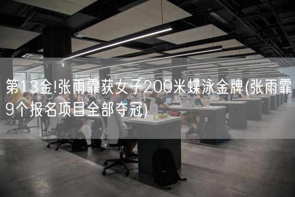 第13金!张雨霏获女子200米蝶泳金牌(张雨霏9个报名项目全部夺冠)(图1)