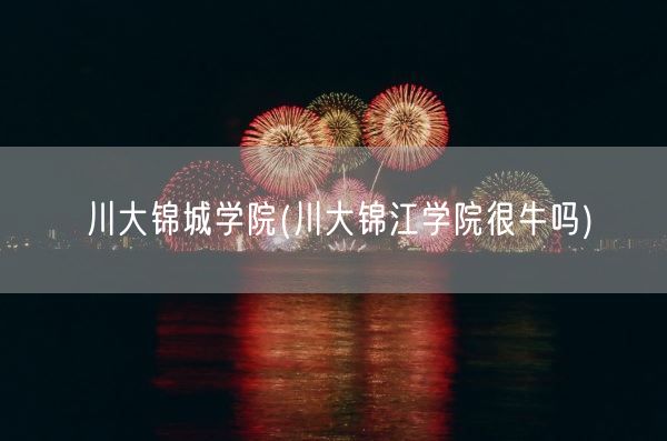 川大锦城学院(川大锦江学院很牛吗)(图1) 川大锦城学院(川大锦江学院很牛吗)(图1)