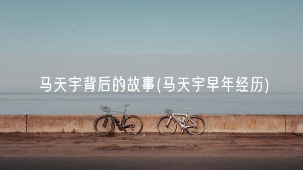 马天宇背后的故事(马天宇早年经历)(图1)