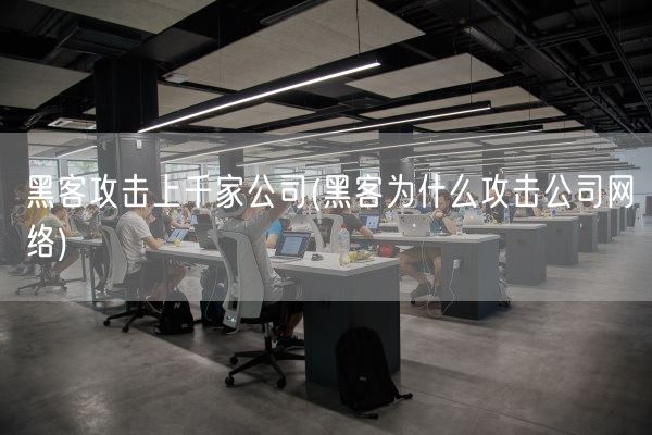 黑客攻击上千家公司(黑客为什么攻击公司网络)(图1)
