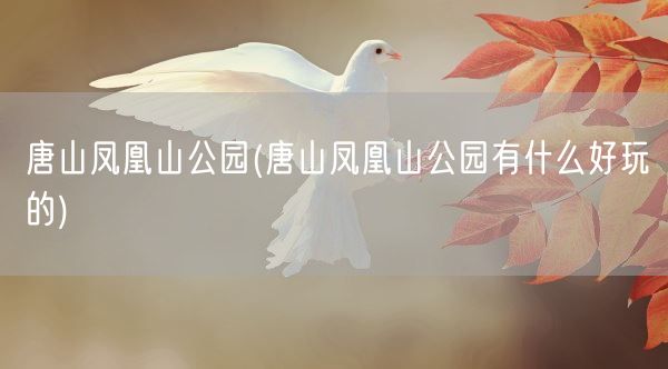唐山凤凰山公园(唐山凤凰山公园有什么好玩的)(图1) 唐山凤凰山公园(唐山凤凰山公园有什么好玩的)(图1)
