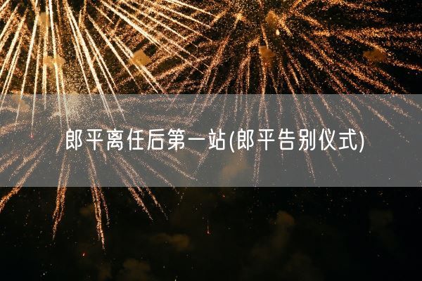 郎平离任后第一站(郎平告别仪式)(图1)