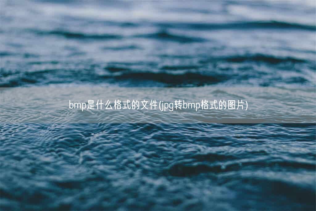 bmp是什么格式的文件(jpg转bmp格式的图片)(图1)