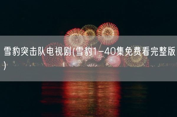 雪豹突击队电视剧(雪豹1-40集免费看完整版)(图1) 雪豹突击队电视剧(雪豹1-40集免费看完整版)(图1)