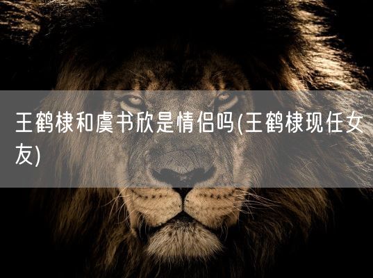王鹤棣和虞书欣是情侣吗(王鹤棣现任女友)(图1)