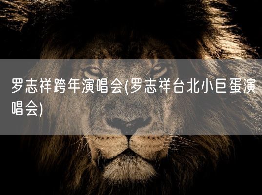 罗志祥跨年演唱会(罗志祥台北小巨蛋演唱会)(图1)