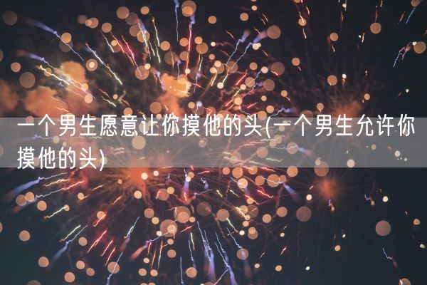 一个男生愿意让你摸他的头(一个男生允许你摸他的头)(图1)
