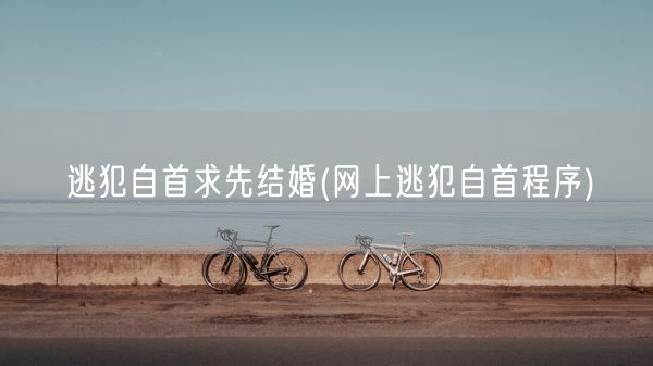 逃犯自首求先结婚(网上逃犯自首程序)(图1) 逃犯自首求先结婚(网上逃犯自首程序)(图1)