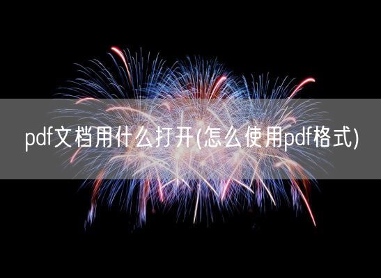 pdf文档用什么打开(怎么使用pdf格式)(图1) pdf文档用什么打开(怎么使用pdf格式)(图1)
