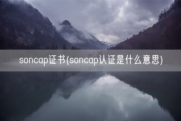 soncap证书(soncap认证是什么意思)(图1) soncap证书(soncap认证是什么意思)(图1)