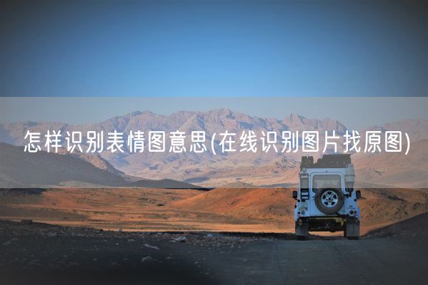 怎样识别表情图意思(在线识别图片找原图)(图1) 怎样识别表情图意思(在线识别图片找原图)(图1)