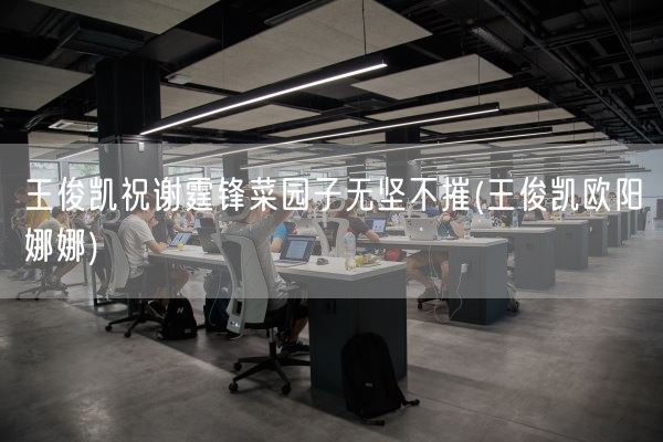 王俊凯祝谢霆锋菜园子无坚不摧(王俊凯欧阳娜娜)(图1) 王俊凯祝谢霆锋菜园子无坚不摧(王俊凯欧阳娜娜)(图1)