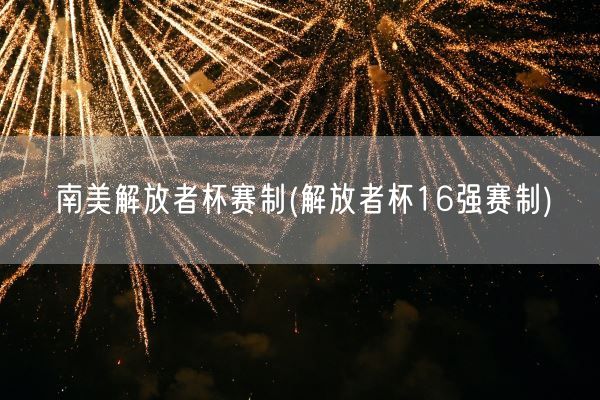 南美解放者杯赛制(解放者杯16强赛制)(图1) 南美解放者杯赛制(解放者杯16强赛制)(图1)