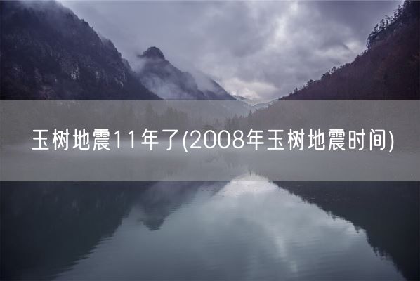 玉树地震11年了(2008年玉树地震时间)(图1)