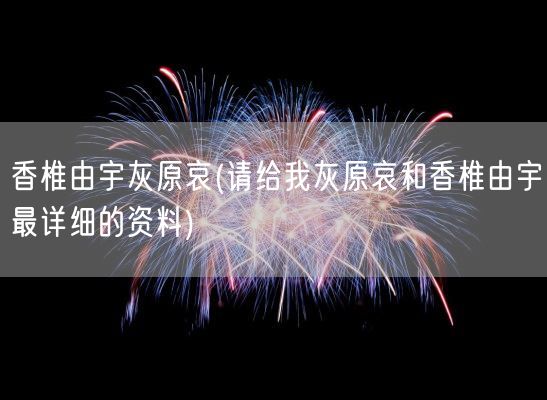 香椎由宇灰原哀(请给我灰原哀和香椎由宇最详细的资料)(图1) 香椎由宇灰原哀(请给我灰原哀和香椎由宇最详细的资料)(图1)