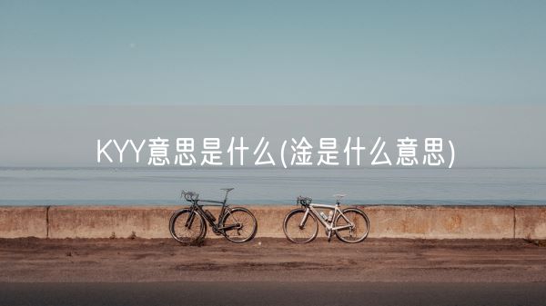 KYY意思是什么(淦是什么意思)(图1)