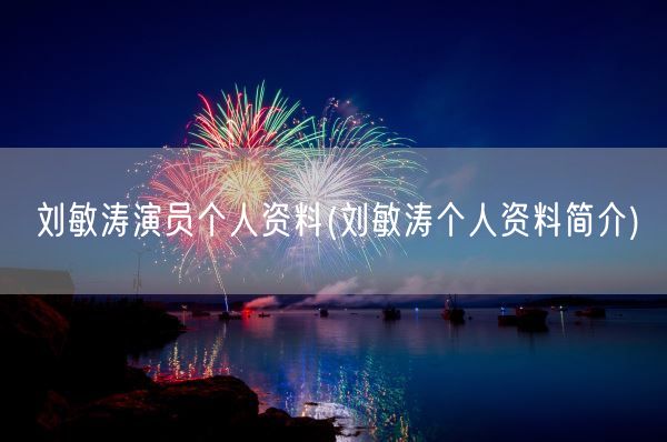 刘敏涛演员个人资料(刘敏涛个人资料简介)(图1)