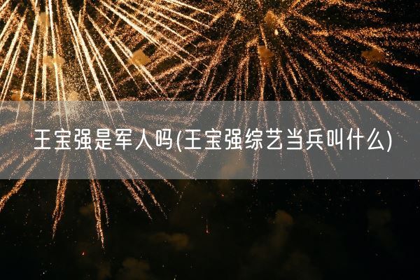 王宝强是军人吗(王宝强综艺当兵叫什么)(图1) 王宝强是军人吗(王宝强综艺当兵叫什么)(图1)
