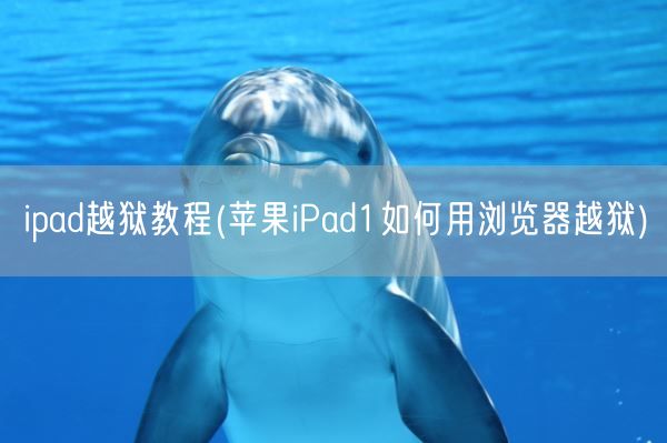 ipad越狱教程(苹果iPad1如何用浏览器越狱)(图1)