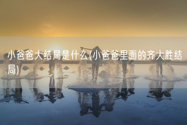 小爸爸大结局是什么(小爸爸里面的齐大胜结局)(图1)