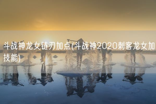 斗战神龙女链刃加点(斗战神2020刺客龙女加技能)(图1)