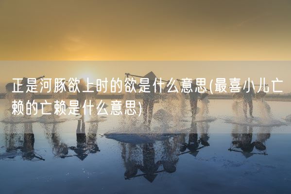 正是河豚欲上时的欲是什么意思(最喜小儿亡赖的亡赖是什么意思)(图1)