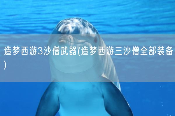 造梦西游3沙僧武器(造梦西游三沙僧全部装备)(图1)