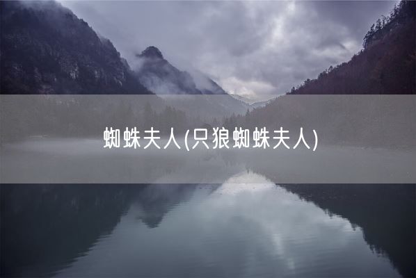 蜘蛛夫人(只狼蜘蛛夫人)(图1)