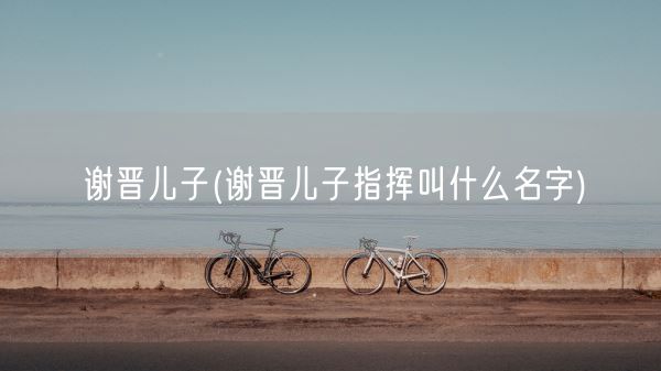 谢晋儿子(谢晋儿子指挥叫什么名字)(图1)