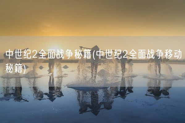 中世纪2全面战争秘籍(中世纪2全面战争移动秘籍)(图1)