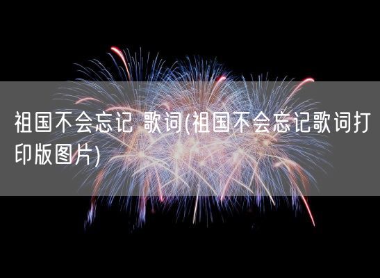 祖国不会忘记 歌词(祖国不会忘记歌词打印版图片)(图1)