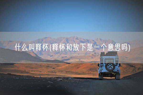 什么叫释怀(释怀和放下是一个意思吗)(图1) 什么叫释怀(释怀和放下是一个意思吗)(图1)