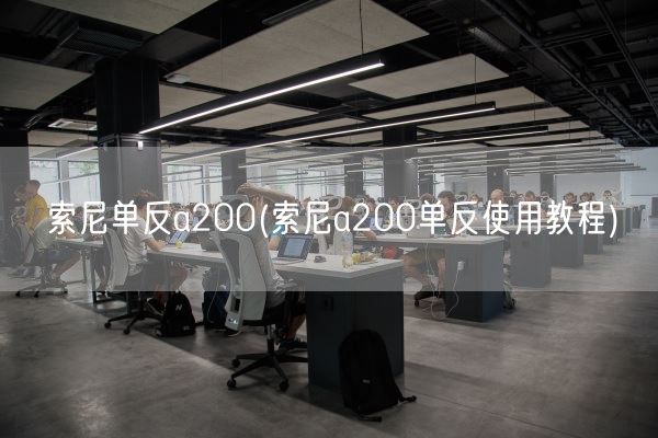 索尼单反a200(索尼a200单反使用教程)(图1)