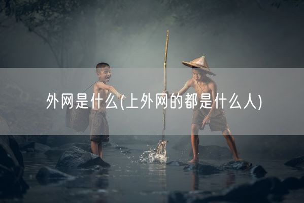 外网是什么(上外网的都是什么人)(图1)
