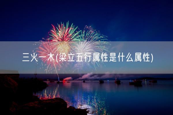 三火一木(梁立五行属性是什么属性)(图1)