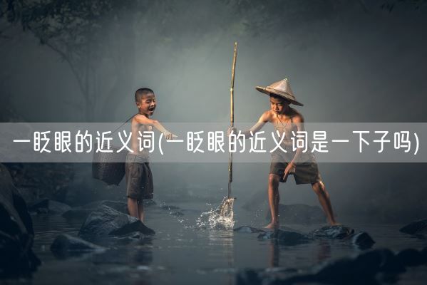 一眨眼的近义词(一眨眼的近义词是一下子吗)(图1)