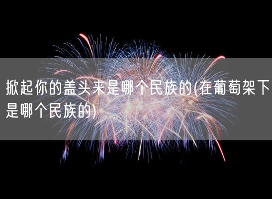 掀起你的盖头来是哪个民族的(在葡萄架下是哪个民族的)(图1) 掀起你的盖头来是哪个民族的(在葡萄架下是哪个民族的)(图1)