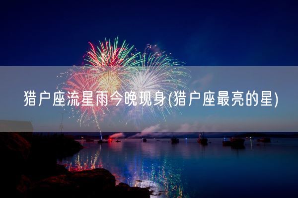 猎户座流星雨今晚现身(猎户座最亮的星)(图1)