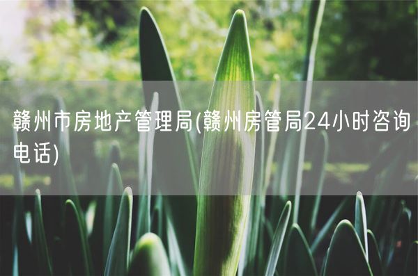 赣州市房地产管理局(赣州房管局24小时咨询电话)(图1) 赣州市房地产管理局(赣州房管局24小时咨询电话)(图1)