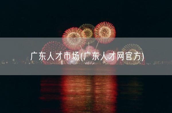 广东人才市场(广东人才网官方)(图1)