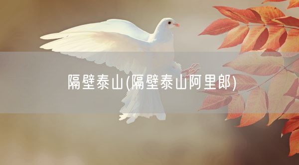 隔壁泰山(隔壁泰山阿里郎)(图1) 隔壁泰山(隔壁泰山阿里郎)(图1)